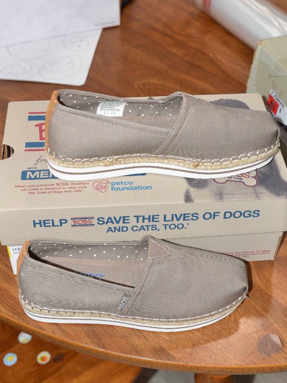 SKECHERS  BOBS‎ Women's Breeze Memory Foam Slip-on Shoes
